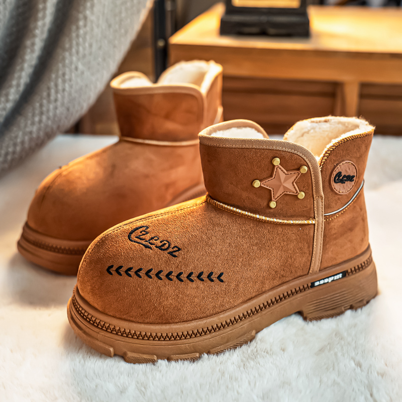 雪地靴男款冬季加绒加厚保暖面包