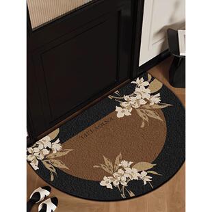 中古入户地垫半圆地毯高级感轻奢丝圈防滑耐脏可裁剪新款家用脚垫