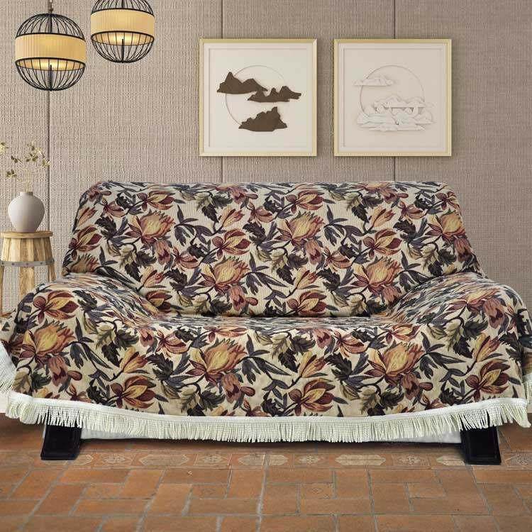 时尚两米加宽特价欧式沙发巾沙发罩沙发套沙发全盖布耐脏爱在深秋