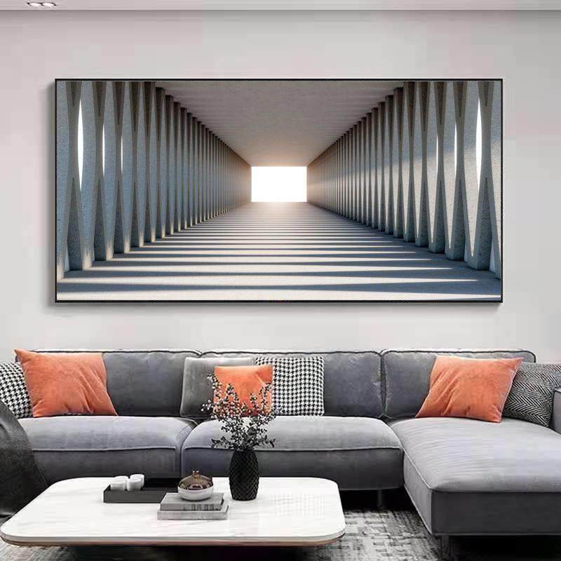 空间延伸感客厅装饰画现代简约高档沙发背景墙画卧室餐厅大气挂画,家居饰品,现代装饰画,淘宝优惠券,粉丝福利购,淘宝优惠卷