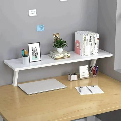 儿童学习桌书架桌面书桌收纳置物架加高增高架分层桌上多层多功能