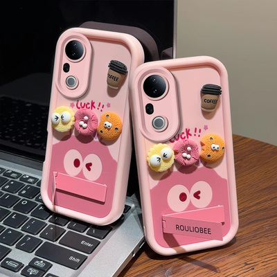 vivoS系列可爱网红咖啡煤球外壳