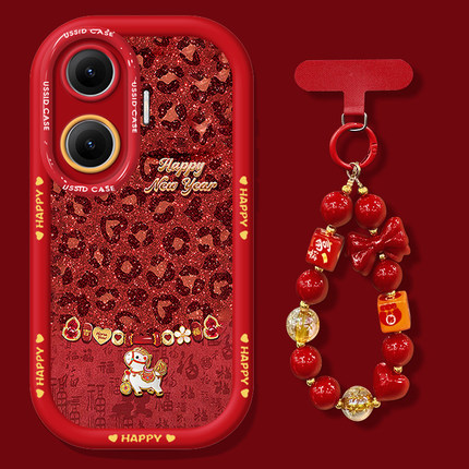 豹纹小马适用红米Turbo4Pro手机壳新年款Turbo3硅胶保护套radmi小米note15全包防摔14Pro+带挂绳13国潮12创意