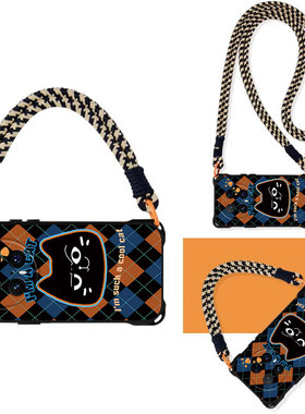 适用华为Mate70手机壳60Pro+格纹猫咪50E新款少女心40可爱卡通30高级感小众Huawei全包防摔mate60四角挂绳壳