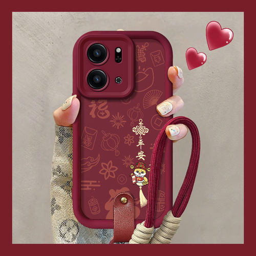 适用荣耀Play9T新款手机壳平安喜乐Play8TPro网红Play7TPro专用Play6T硅胶套Play5活力版全包Play4情侣款