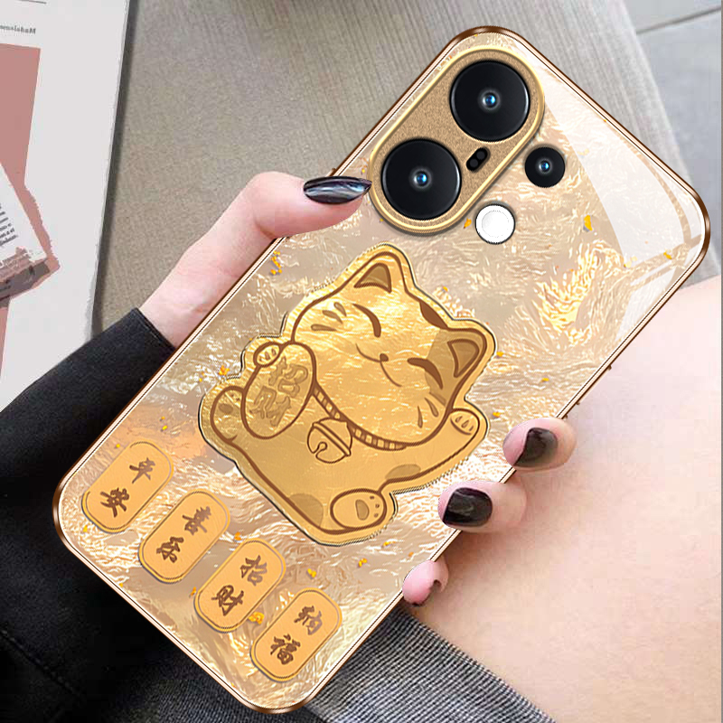 适用vivo新款高级感轻奢风玻璃壳