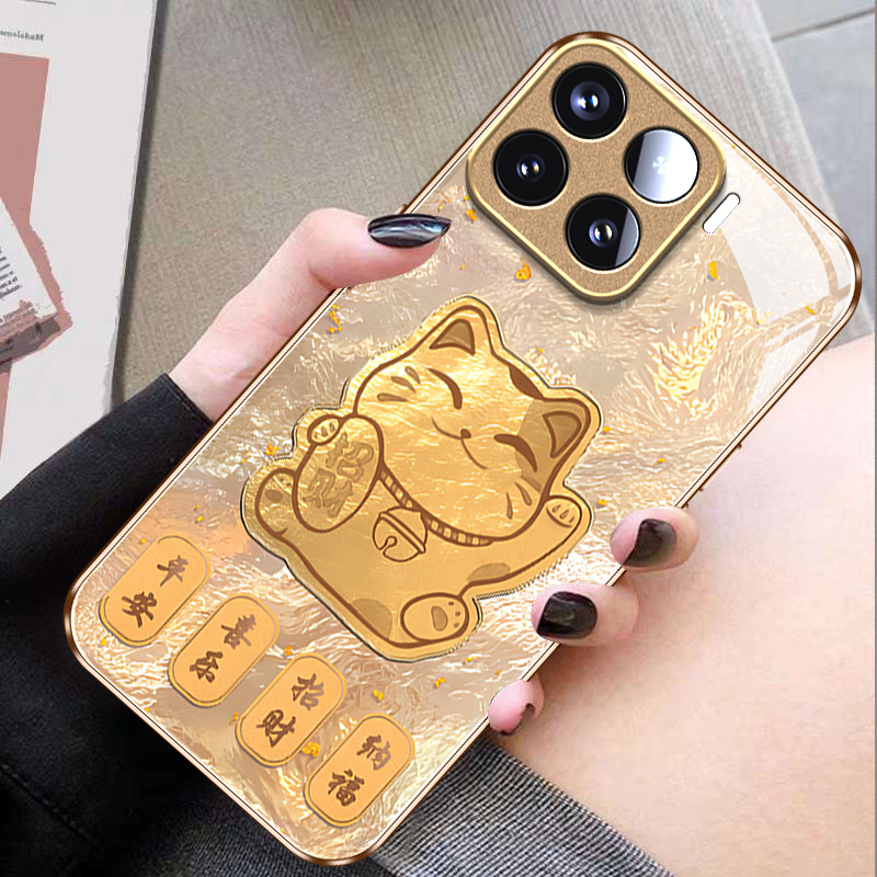 适用小米新款高级感轻奢风玻璃壳