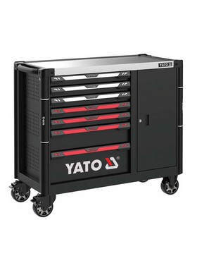 易尔拓YATO原装7抽屉边柜工具车车间汽修维修收纳工具车YT-09033