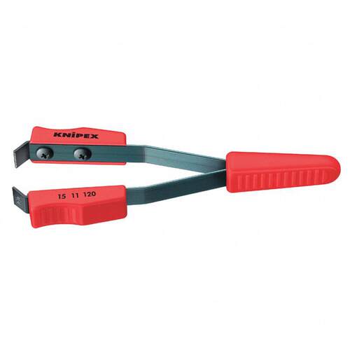 KNIPEX120mm涂覆线缆剥线镊钳(剥线能力直径0.6mm)1511120