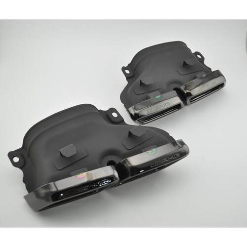 专用于奔驰C级W205C200C300四出排气管消声器尾喉尾嘴尾咀