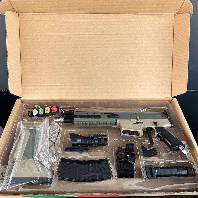 新品仿真网红洗车泡沫枪家用SCAR水枪高压清洗机可折叠喷枪