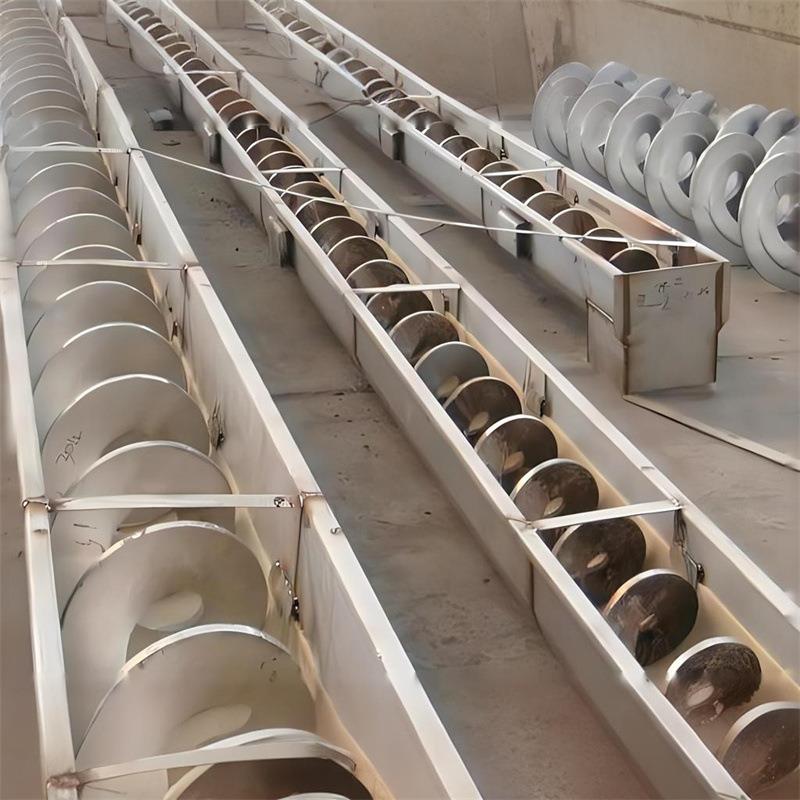 连续式绞龙上料机4米铁管面粉螺旋输送机无轴密封污泥送料机