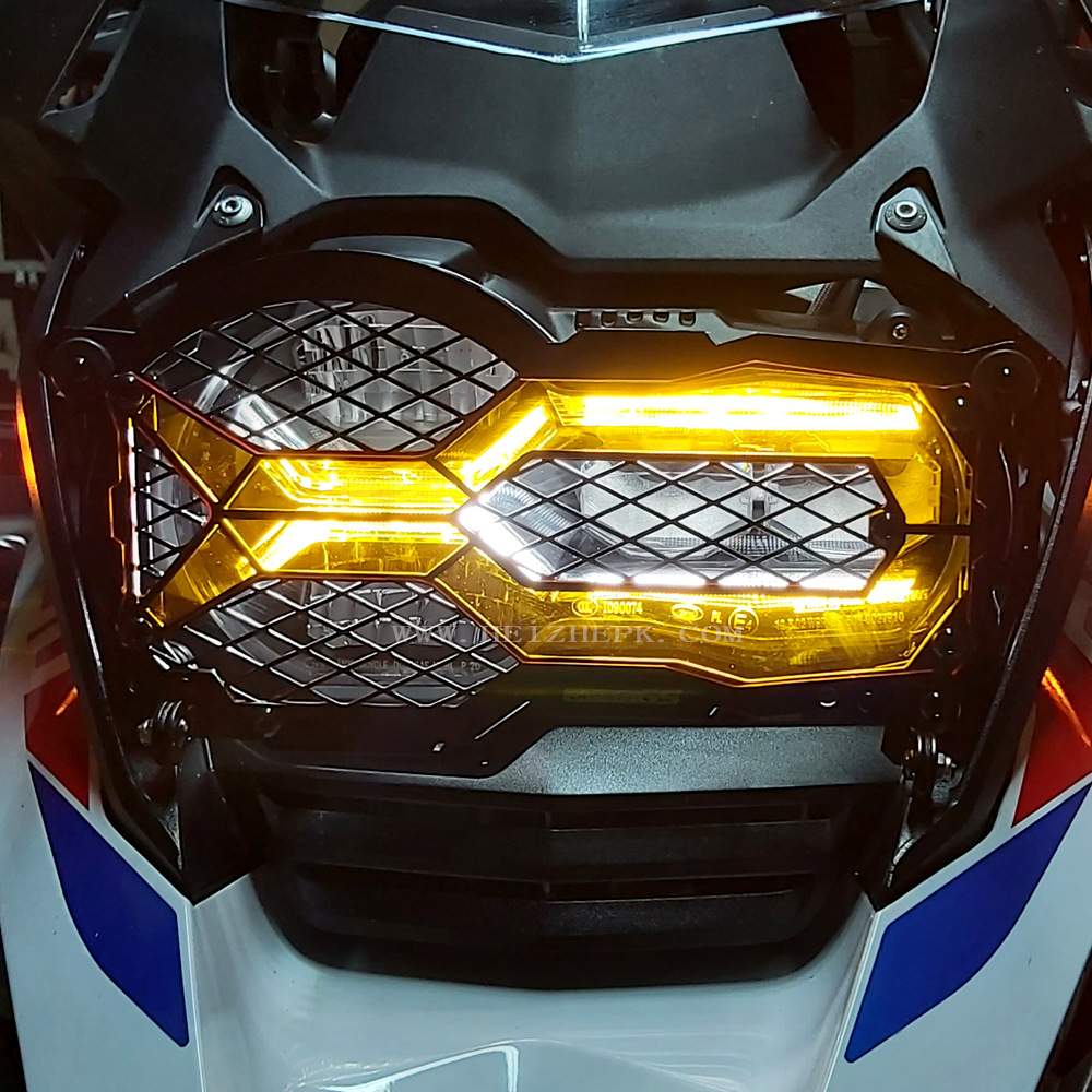 适用宝马R1200GS R1250GS ADV 水鸟前照灯大灯罩大灯网保护罩网格