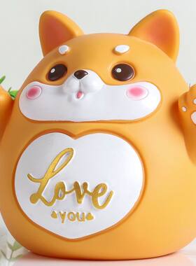 卡通十二生肖狗狗猪猪老虎公主存钱罐防摔大号只进不出女孩储蓄罐