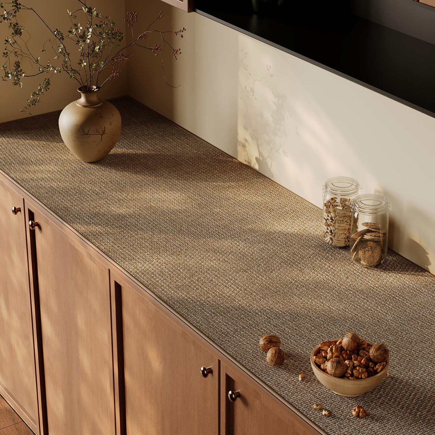 2025新款电视柜桌垫棉麻布艺