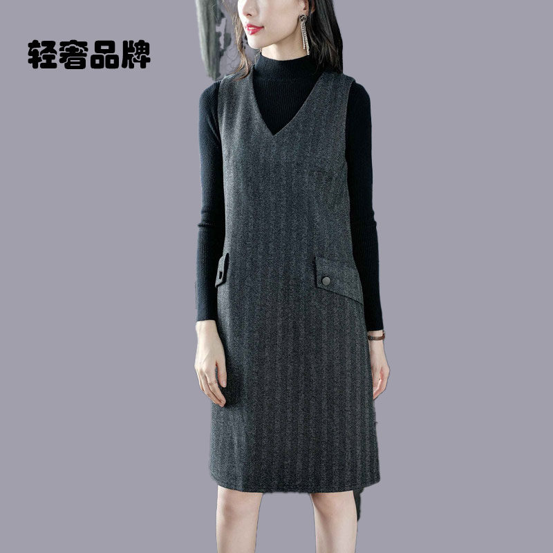 朗姿约定2026秋冬新款宽松休连衣裙