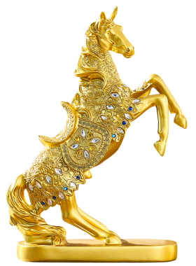 极速新中式轻g奢马摆件招财创意家居客厅酒柜电视柜装饰品摆设开