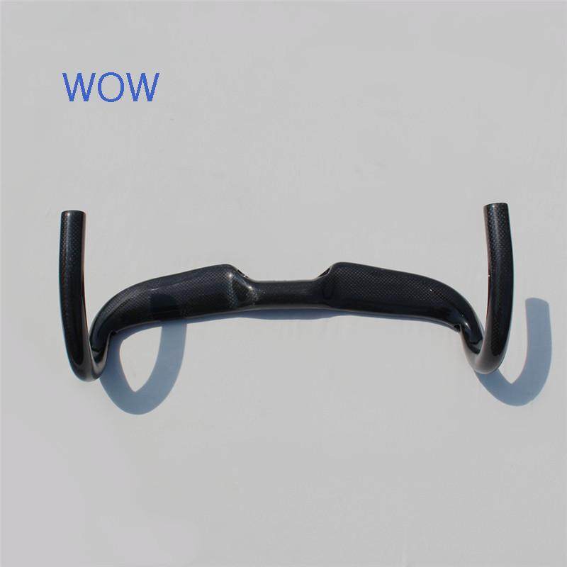 极速2021无标 全碳纤维公路自行车弯把公路N把内走线破风弯把 小
