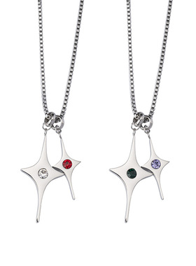 极速十字架e双星吊坠时髦辣妹锁骨链男女同款十字架无性别情侣钛