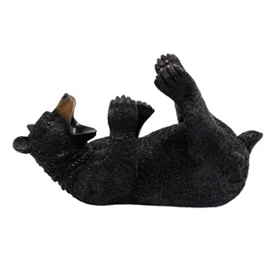 极速Black Bear Figure Wine Holder Ornamental Resin BXear Bot