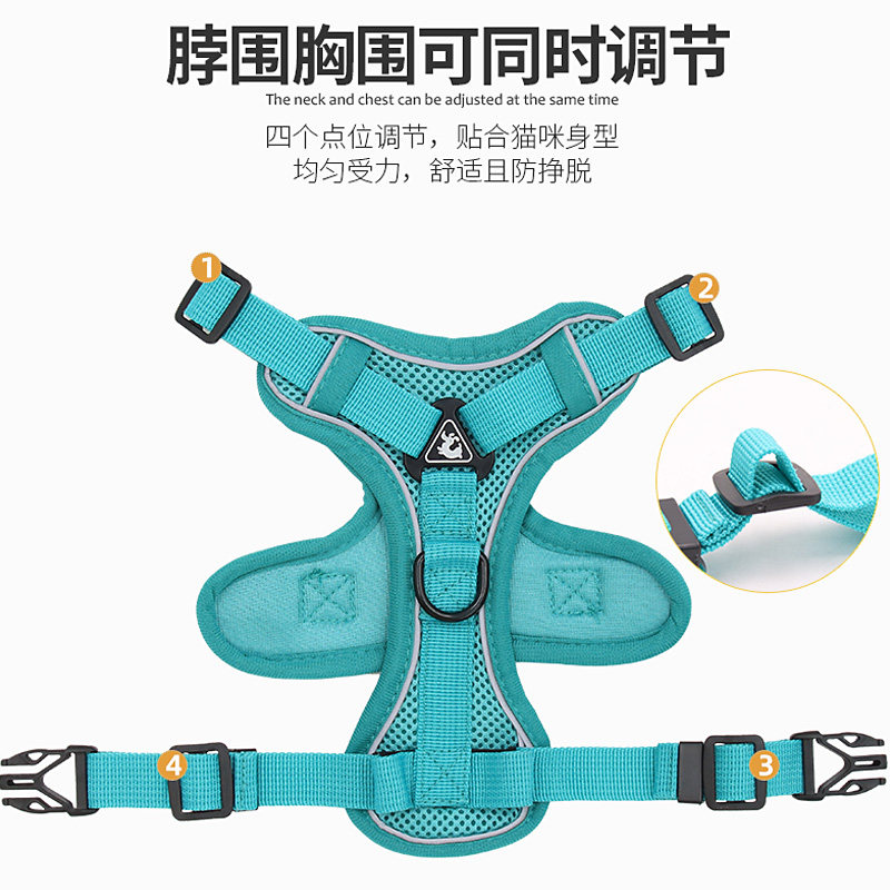 极速缅因猫牵引绳外出猫咪专用y防挣脱溜猫绳银渐层链子用品背心,宠物/宠物食品及用品,猫牵引绳,淘宝优惠券,粉丝福利购,淘宝优惠卷