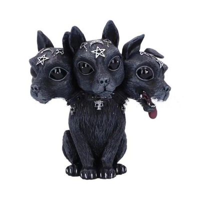 极速Neaw Cute Animal 3 Heads Dog Statue Decorative Figurines