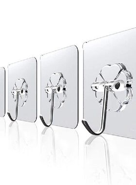 极速6x6cm Transparent rStrong Self Adhesive Door Wall Hanger