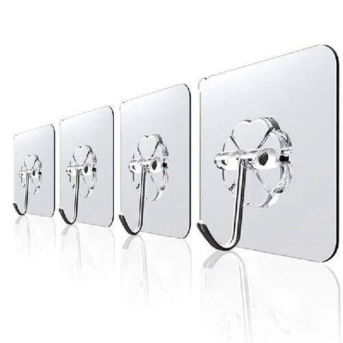 极速6x6cm Transparent rStrong Self Adhesive Door Wall Hanger