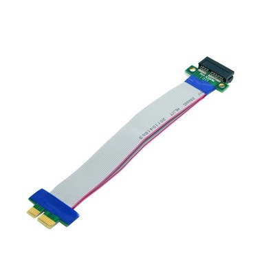 极速PCI-E延长线 1X线 PCIw-E 1X转16X延长线pcie转接卡内置声卡
