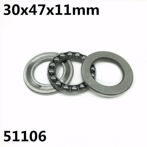 极速10Pcs 51106 30x47x11mm Axial DThrust Ball Bearings 8106