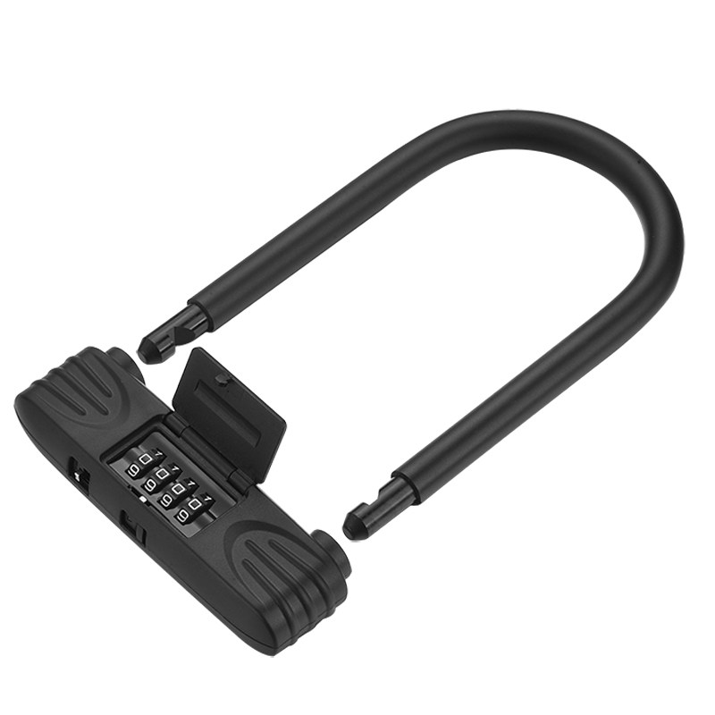 极速大号加长宽U型形防水盖电动自行车大铁门玻璃门机Y械密码锁挂