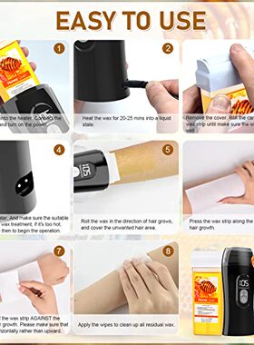 极速Diagital Roll on Wax  Honey Wax Roller Waxing Kit for Ha