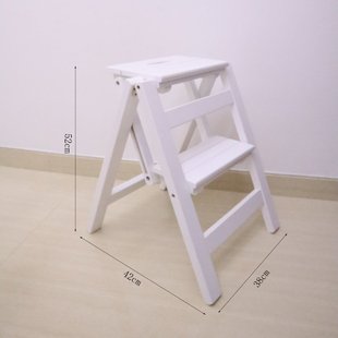 Solid Two Wood Multifunctional step Household 极速Shippding
