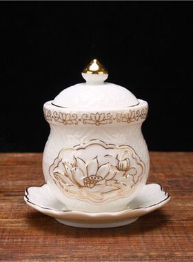 新品财神b供水杯陶瓷圣水杯 净水杯净水杯供佛观音菩萨供杯 仙家