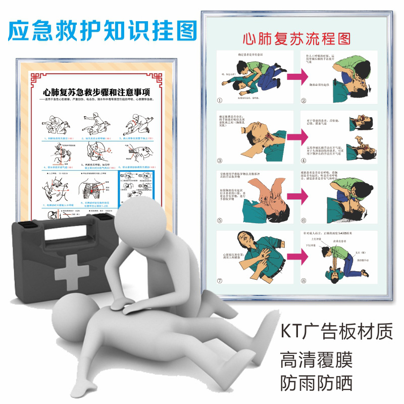 极速游泳池健身馆安全制度标识牌气道异物梗N塞急救法溺水抢救操