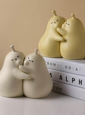 极速七夕情人节创意永不分梨摆件家居饰品可N爱酒柜桌面送女友生