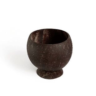 Bowl foot 极速1pcs Coconut shell wiXth cup Natural set