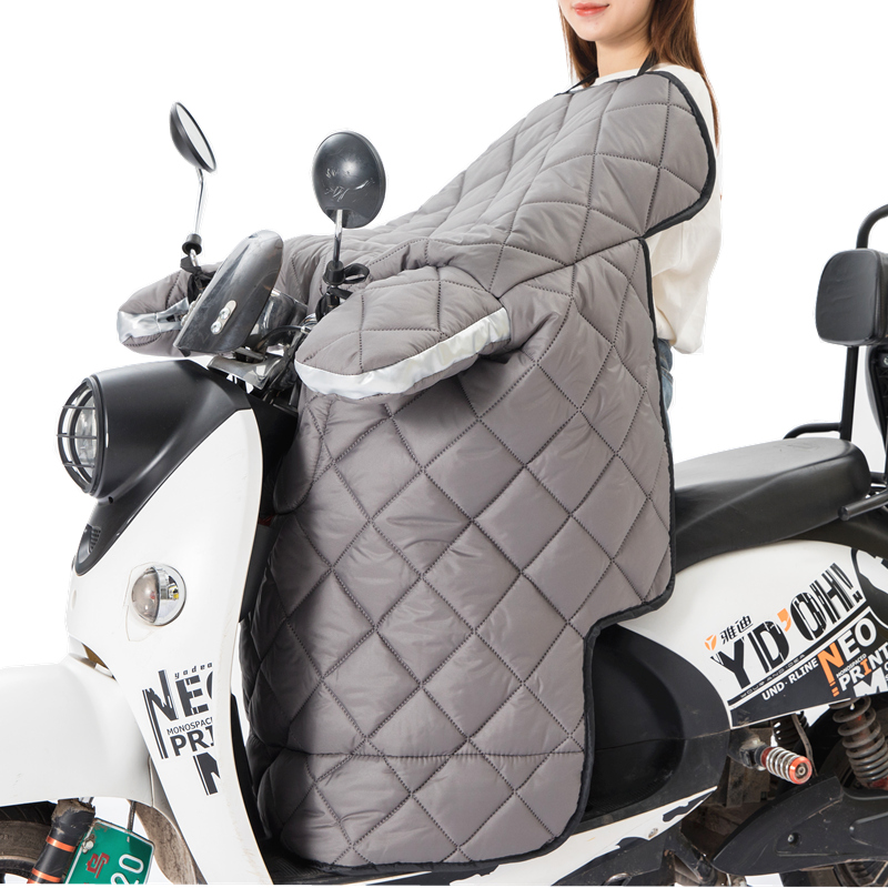 极速冬季电动f车挡风被加绒加厚保暖电动车防寒防水防风罩超厚男