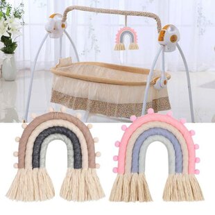 极速Home Dfecoration Accessories Rainbow Handmade Weaving Or