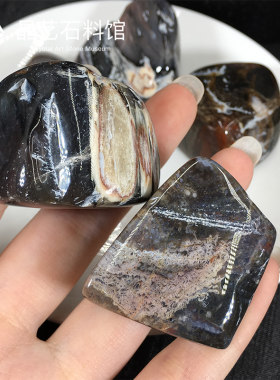 新品天然大块红色木化石碎石树化玉水晶原石颗粒R鱼缸花盆造景装