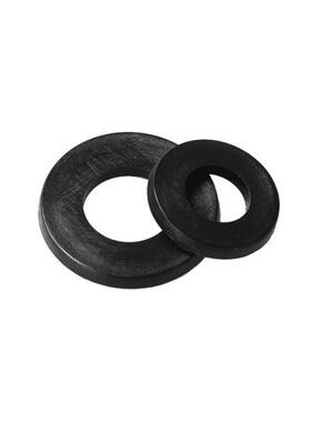 极速364Pcs Mehtric Black Nylon Washers M2-M8 Flat Ring Plain