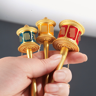 极速德田迷你手摇转m金轮桶锌合金嘛尼手持转金筒浮雕随身携带底