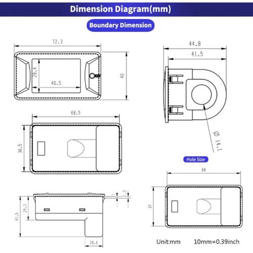 极速AC 40-400V 100A Digital Multimeter Voltage CurrentZ Mete