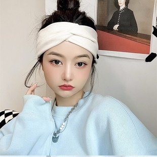 极速时尚a做月子发带头巾孕妇产后月子帽子防风产妇护额头宽边吸