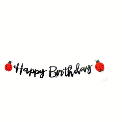 极速Happy Birthday nBanner Ladybug Hanging Banner Ladybug Th