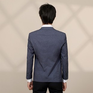 上衣B中青年韩版 极速休闲小西装 新款 春季 商务休闲纯色西服修 男士