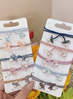 极速1PC Random Color New Elegant High ElasMtic Hair Accessor