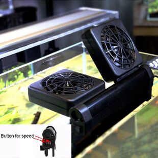 极速1pcs Aquarium Fish Tank Cyooling Fan System Chiller Cont