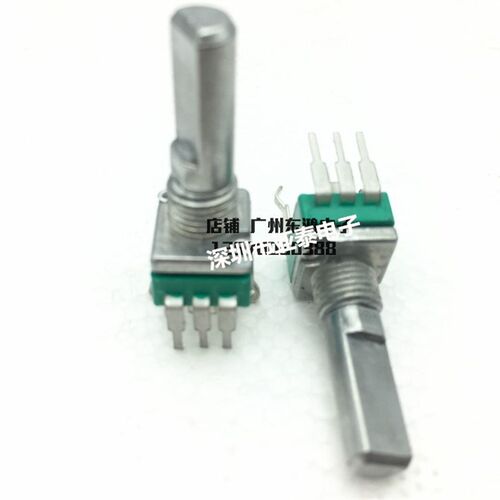 新品优质RK09精密电位器旋转单联B2D0K带中点精密电位器轴长 20MM