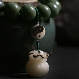 新品风化菩提子手串o男女天然配饰太极招财钱袋子菩提根文玩佛珠